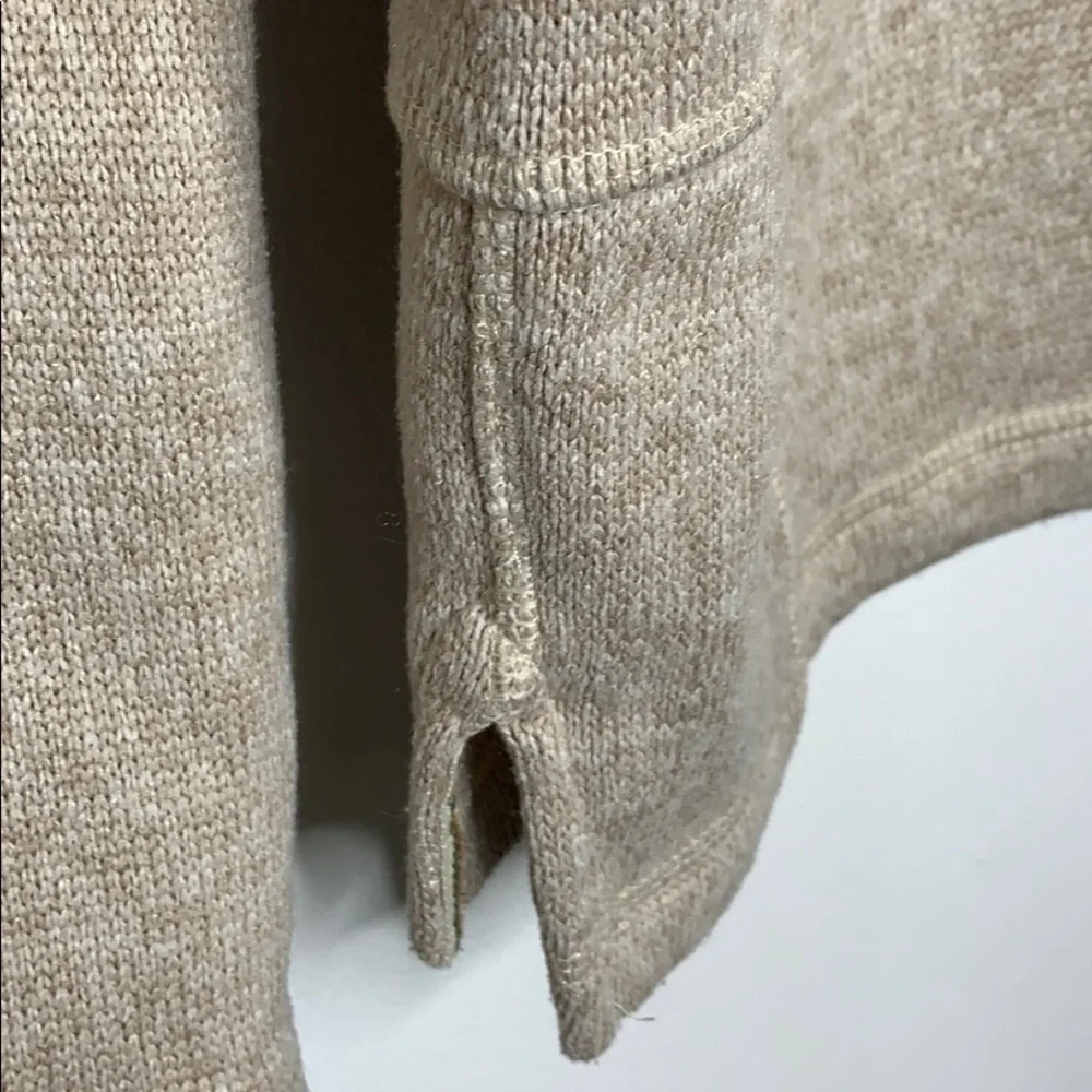 Woolrich Quarter Zip Sweater‎ Tan Size Medium